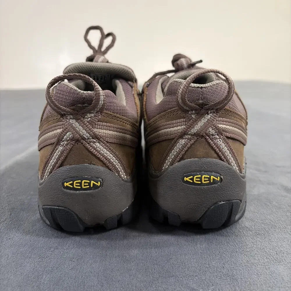 KEEN DRY Waterproof Leather Hiking Shoes Size 6 Brown/Gray/Purple Bnfts Charity